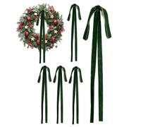 Grands Nœuds Christmas Organza À Tirer - 18cm Pour Emballage Cadeaux, Décoration De Fêtes, Mariages Ou Fleurs - Idéal Pour Saint-Valentin, Anniversaires Et Événements Spéciaux - Lot De Nœuds Élégants