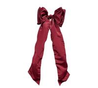 Grands nœuds de Noël rouges - Décoration d'arbre en ruban polyester - Ornements suspendus festifs pour la maison, le bureau, la chambre à coucher, le magasin, le jardin, les fêtes de Noël, les fêtes