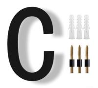 Grands numéros de maison flottants de 20,3 cm pour un usage domestique et commercial, design élégant ombre noire pour une visibilité d'adresse (C)