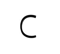 Grands numéros de maison flottants en métal, modernes, noirs, for adresse de porte, plaques de signalisation numériques extérieures, 5 pouces (C)(C)