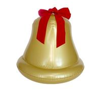 Grands Ornements De Noël Gonflables - Décorations De Vacances Géantes De La Cloche | PVC Boule Gonflable avec Ruban Et Arc | Décor De Parcours De Porche De Pelouse pour La Maison en Plein Air