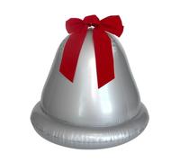 Grands Ornements De Noël Gonflables - Décorations De Vacances Géantes De La Cloche | PVC Boule Gonflable avec Ruban Et Arc | Décor De Parcours De Porche De Pelouse pour La Maison en Plein Air