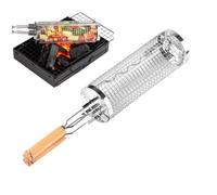 Grands paniers de barbecue gigognes pour l'extérieur, panier de barbecue en acier inoxydable, paniers de barbecue pour barbecue extérieur, accessoires de gril pour légumes, crevettes, viande