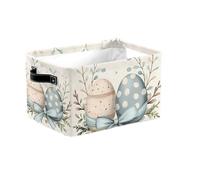Grands paniers de rangement pliables en tissu vintage avec poignées pour étagères, jouets, vêtements, chambre d'enfant, salon, décoration