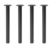 Grands Pieds De Meuble De Bureau - Pied Cylindrique en Métal pour Table Basse avec Protections De Sol - Pieds De Support pour Établi, Étagères Et Plus Encore(Noir,100cm/39.3in)