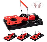 Grands Piege a Rat Professionnel, 4 Pièces Tapetteà Souris de Taille XXL Réutilisables, tapetteà Rat Sensible pour Intérieur Cuisine Extérieur Jardin