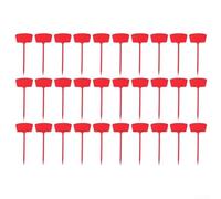 Grands piquets d'identification de plantes pour une utilisation en extérieur Étiquettes de jardin en polypropylène conçus pour l'insertion du sol et l'exposition aux intempéries (rouge)