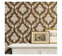 Grands pochoirs muraux damassés pour motif de peinture 40 x 50 cm, modèle sans couture pour décoration d'intérieur, réutilisable, style baroque victorien pour chambre à coucher, rénovation, projets