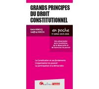 Grands principes du droit constitutionnel Une présentation des notions de Constitution, de démocratie et d'exercice du pouvoir - Geoffroy Herzog - Gualino Eds - Poche - Etude