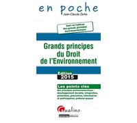 Grands principes du droit de l'environnement 2015