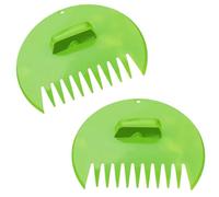Grands râteaux à Main | Lot de 2 Grandes pelouses à Gazon, 2 collecteurs de Feuilles de Jardin avec poignées pour Le Jardinage, l' , Les déchets