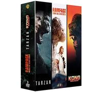 Coffret Grands Singes 2.0 – Rampage, Tarzan, Kong – DVD – 3 films – Warner Bros.