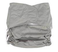 Grands sous-vêtements d'incontinence à la couches en tissu adulable réutilisables à lavage orange pour les personnes âgées (Grau)