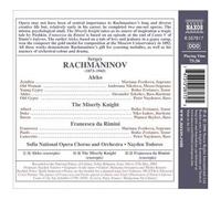 Grands Succès D'opéra : Aleko, The Miserly Knight, Francesca Da Rimini