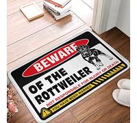 Grands tapis de bienvenue pour porte d'entrée, méfiez-vous du Rottweiler, paillasson extérieur, décoration d'automne pour chambre à coucher (taille : 40 x 60 cm)