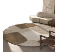 Grands Tapis Ronds Modernes, en Fausse Laine Douce Lavable, pour Le Salon, La Chambre À Coucher, Le Bureau, Tapis De Sol(Pattern F,60cmx60cm)