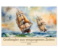 Grands voiliers d'antan (Calendrier mural 2026 DIN A3 horizontal), CALVENDO calendrier mensuel