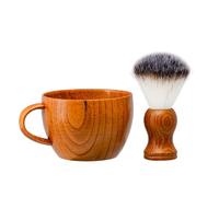 Grandslam 2 en 1 Set de Rasage, Kit de Rasage Barbier Comprenant un Blaireau de Rasage, un Bol de Rasage, Meilleur Cadeau pour père, mari, petit ami