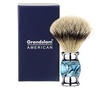Grandslam Blaireau de rasage en poils de blaireau avec manche en résine bleu