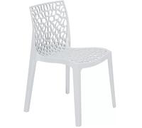 GRANDSOLEIL 22 Chaises Gruvyer polypropylène blanc