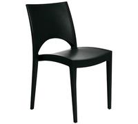 GRANDSOLEIL 24 chaises Paris en polypropylène anthracite