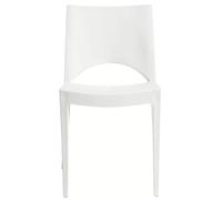 GRANDSOLEIL 24 chaises Paris en polypropylène blanc
