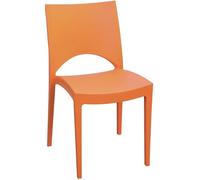 GRANDSOLEIL 24 Chaises Paris en polypropylène orange