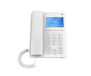 Grandstream GHP630 Téléphone IP compact écran couleur et 2 lignes SIP, idéal pour les hôtels et les environnements professionnels.