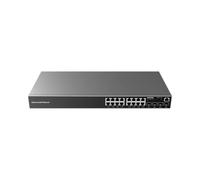 Grandstream Commutateur réseau GWN7802 – 16x Gigabit RJ45, 4x SFP, Géré L2+ – Noir