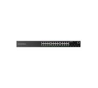 Grandstream GWN7803P : Switch Géré L2+ Gigabit Ethernet 24 RJ45 + 4 SFP, PoE, QoS, CLI, Web, 56Gbit/s, VLAN, IGMP, ACL, Montage en Rack