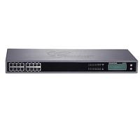 Grandstream Networks GXW4216-V2 : Passerelle VoIP 16 FXS, 1xGE, Codecs G.711/G.723.1/G.726, AES, IEEE 802.3/ab/u, Gris