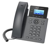 Grandstream Téléphone fixe GRP2602 - Noir, 2 lignes, écran LCD
