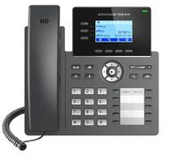 Grandstream Téléphone IP GRP2604P – 3 lignes, écran LCD, PoE, AudioHD – Noir