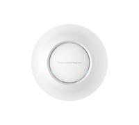 Grandstream Networks GWN7615 Point d'accès WiFi 802.11ac Wave2 MU-MIMO 2.4/5GHz PoE 2x GbE LAN, QoS, WEP/WPA/WPA2-PSK, Montage Mural, Blanc