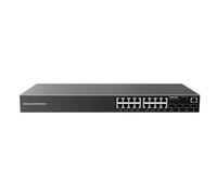 Grandstream Networks GWN7802P commutateur réseau Géré L2+ Gigabit Ethernet (10/100/1000) Connexion Ethernet, supportant l'alimentation via ce port (PoE) 2U Noir