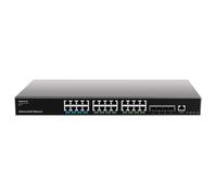 Grandstream Networks GWN7813P commutateur réseau Géré L3 Gigabit Ethernet (10/100/1000) Connexion Ethernet, supportant l'alimentation via ce port (PoE) Gris