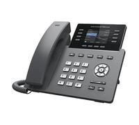 Grandstream Téléphone IP GRP-2624 – HD SIP Professionnel, Ethernet/Wi‑Fi, 8 lignes, Noir