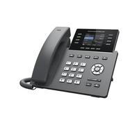 Grandstream Téléphone IP GRP-2624 – HD SIP Professionnel, Ethernet/Wi‑Fi, 8 lignes, Noir