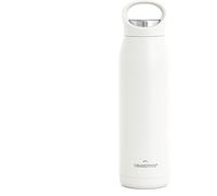 Grandties Gourde De Sport Isotherme De 700 Ml Avec Couvercle Ergonomique Anti-Fuite Avec Poignée ¿ Gourde À Double Paroi En Acier Inoxydable Garde Jusqu'à 24 H/12 H Au Chaud (Blanc) Zl001210701