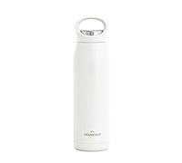 Grandties Gourde de sport isotherme de 700 ml avec couvercle ergonomique anti-fuite avec poignée - Gourde à double paroi en acier inoxydable garde jusqu'à 24 h/12 h au chaud (blanc) ZL001210701