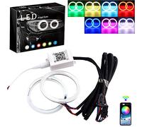 Grandview Angel Eyes LED 80mm RGB Halo Ring COB Bluetooth Tuning Auto