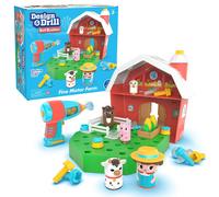 Grange Bolt Buddies Design Drill De Learning Resources Jouet De La Ferme Avec Fermier Jeux De Construction Stem Cadeau Pour Garçons Et Filles Cadeaux Pour Enfants De 3 4 5 Ans Et Plus