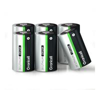 Granicell Lot de 6 Piles CR123A 3V Lithium, 1500 mAh - pour Appareils Photo Numériques, Systèmes de Sécurité, Alarms sans Fil - Longue Durée de Conservation, Haute Performance - Certifiées CE