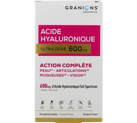 Granions Acide Hyaluronique 600 mg- Biotine, Niacinamide, Vitamine B- Anti-ride