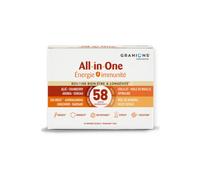 Laboratoire des Granions All-In-One Énergie Immunité, Longévité, Ashwagandha Shilajit, 60 comprimés