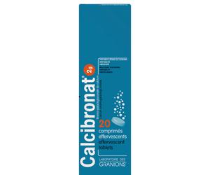 Granions Calcibronat 2g Comprimés Effervescents 20