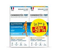 Granions Comprimés Chondrostéo Fort Articulations – Glucosamine Chondroïtine – 2x120 comprimés