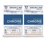 Granions Chrome Comprimés à Croquer - Anti Grignotages - Lot de 2 x 60 comprimés