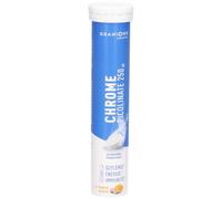 Granions - Chrome Picolinate 250µg-20Comprimés Effervescents Mangue Passion | Zinc, Vitamine C et Vitamines B - Soutien de la Glycémie, du Métabolisme Énergétique et de l’Immunité