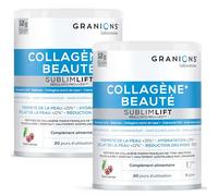 Granions Collagene + Beauté Sublime Lift | LOT de 2 | Collagène Marin de Type 1 | 12g, Breveté par Portion | Acide Hyaluronique + Vitamine C, E + Coenzyme Q10 | Poudre 300g x 2